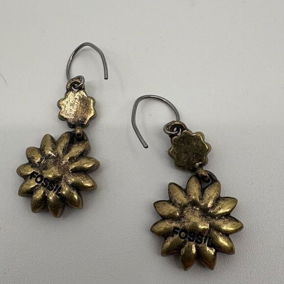 Fossil | Flower Drop Earrings - Picture 3 of 3